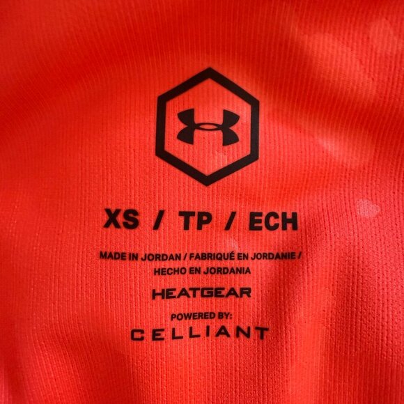 Under Armour | UA RUSH Upstream Pink Camo Compression Crop Leggings XS NWOT - Picture 8 of 10